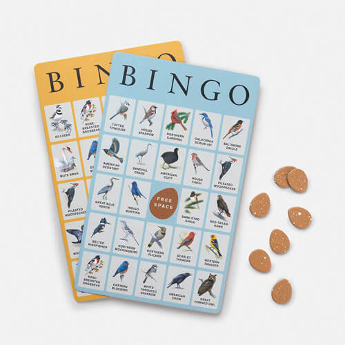 Sibley Backyard Birding Bingo Board Game