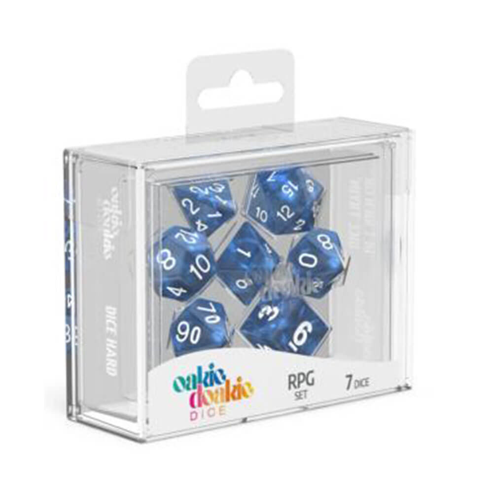 Oakie Doakie RPG Set Marble Dice 7PCS