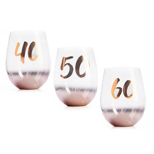 Birthday Blush Stemless Glass