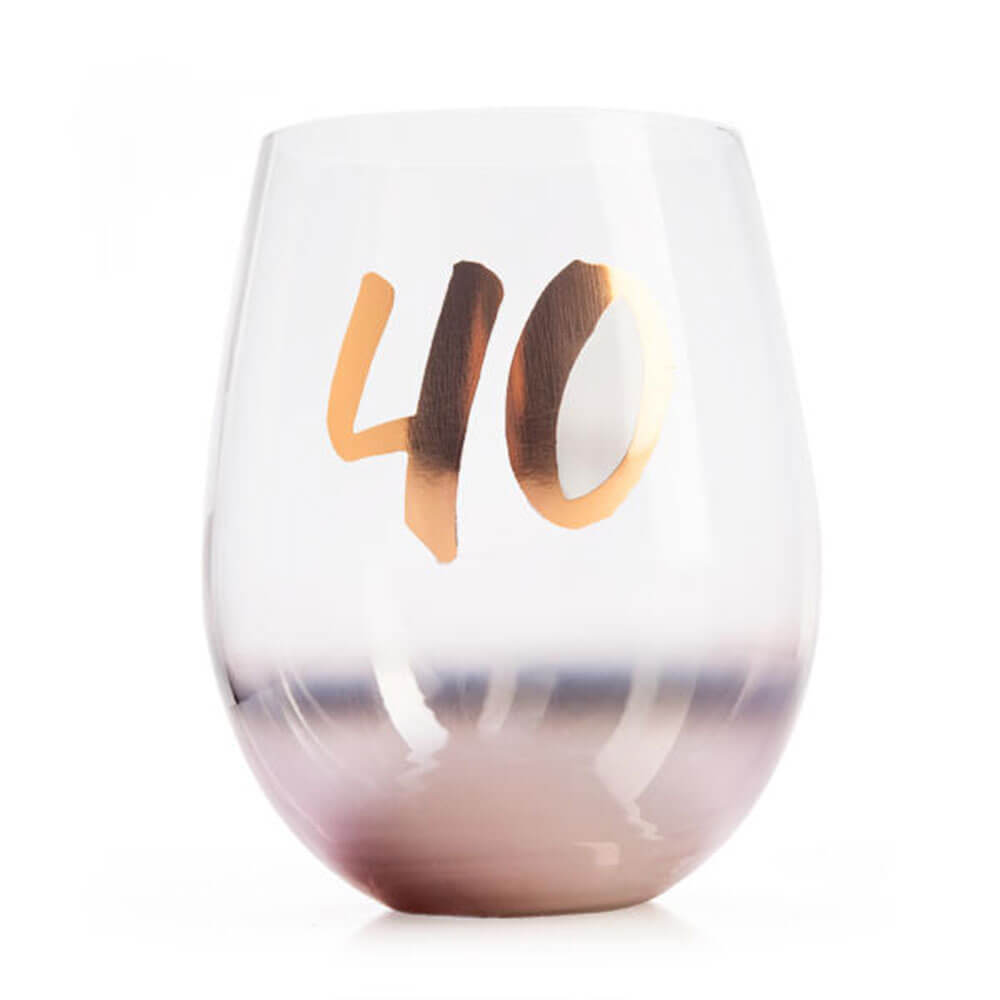 Birthday Blush Stemless Glass