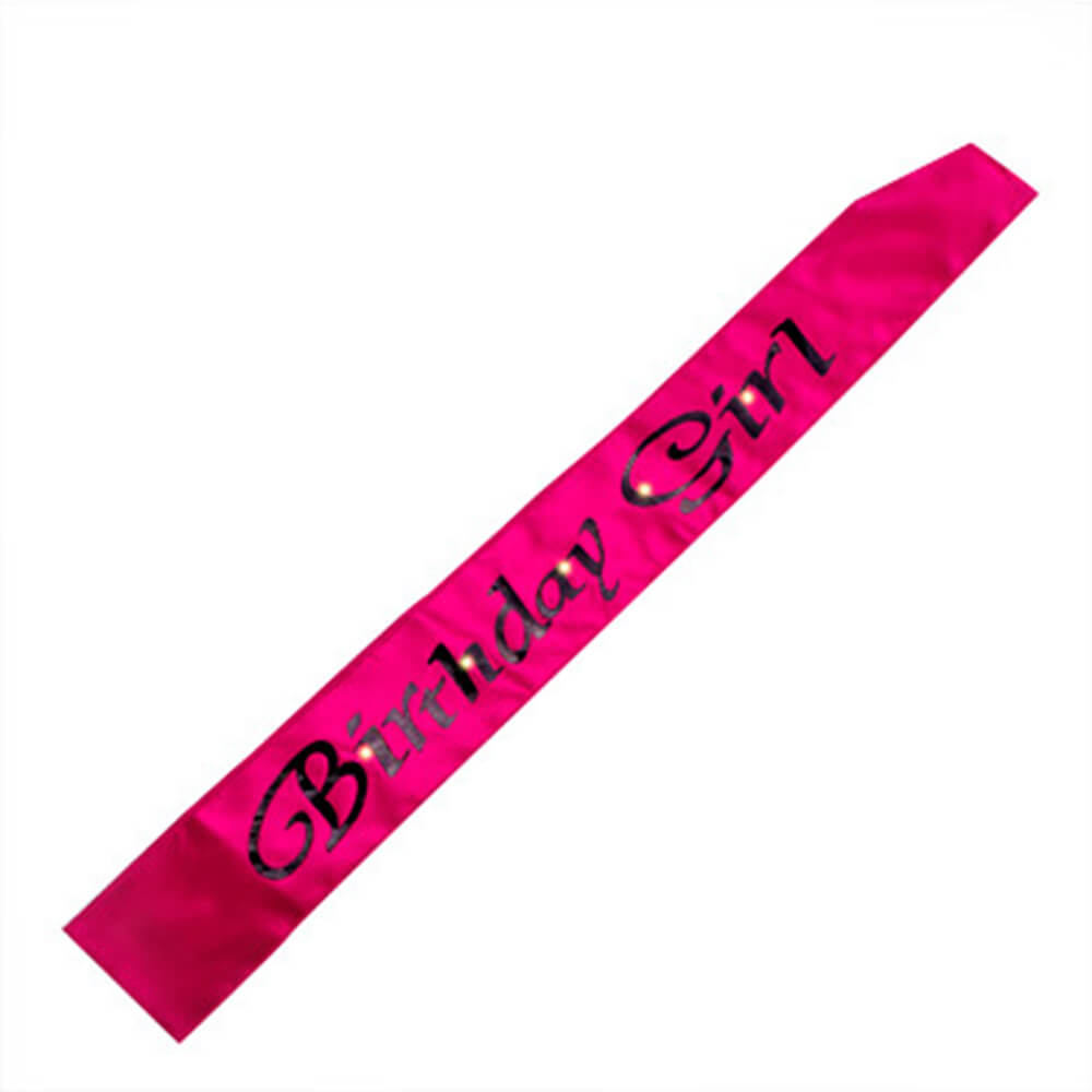 Hot Pink Flashing Sashes