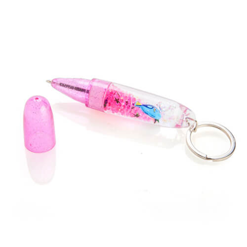 Sea Animal Glitter Pen Keychain