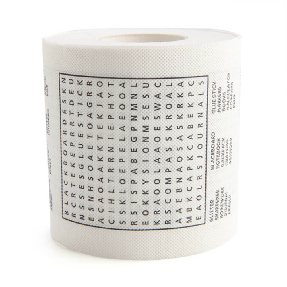 Word Search Toilet Paper