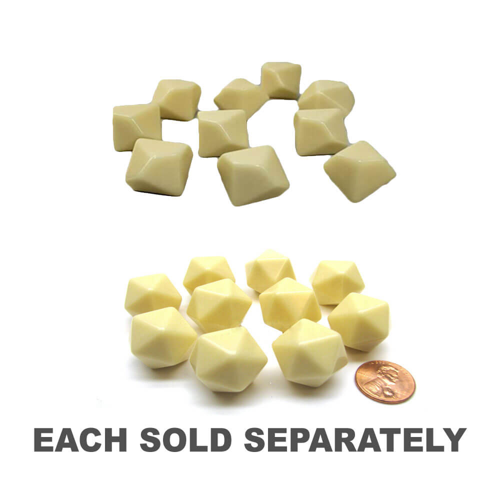 Blank Dice Ivory (10/Bag)