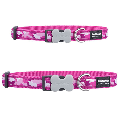 Camouflage Dog Collar (Hot Pink)