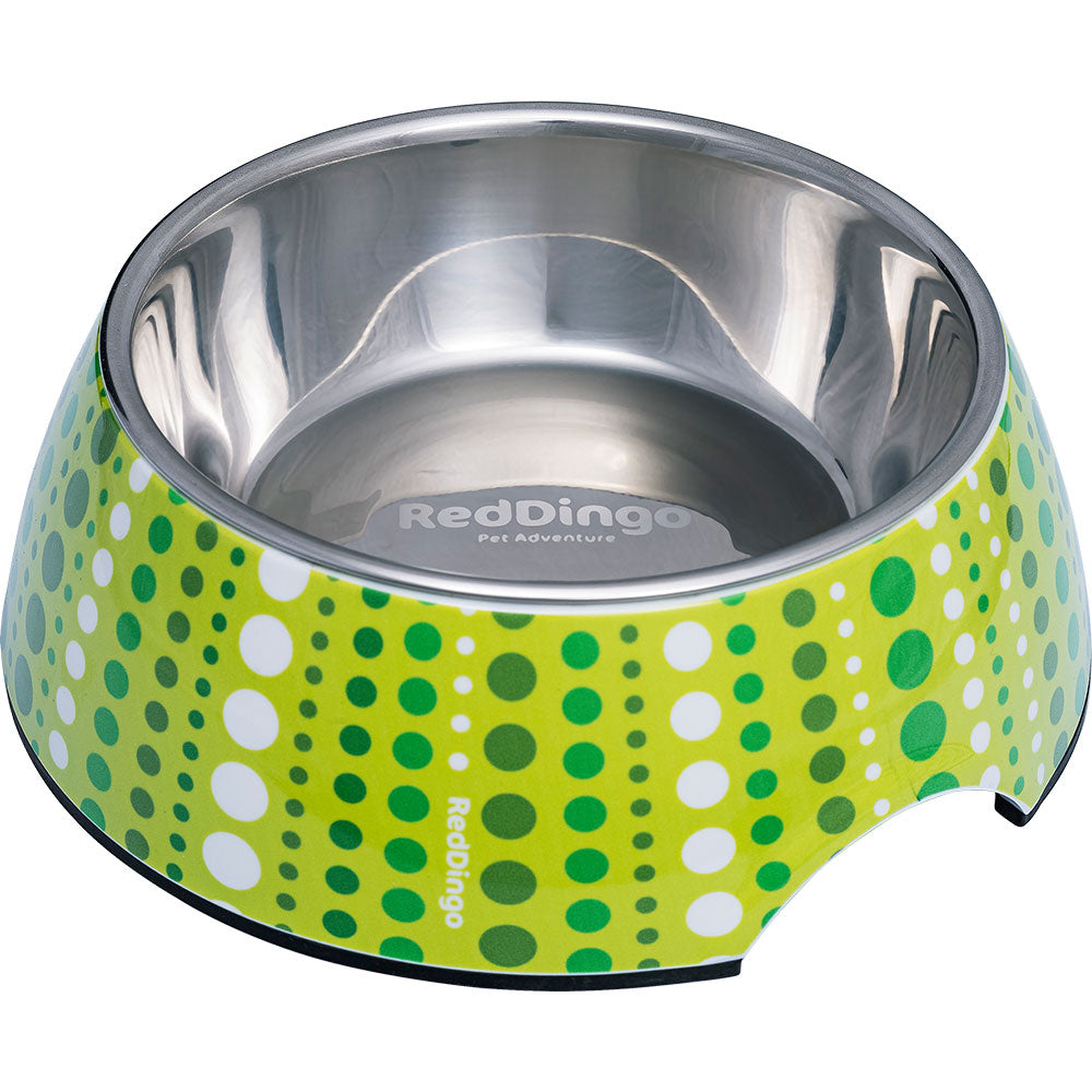 Melamine Bowl with Lotzadotz Design (Lime Green)