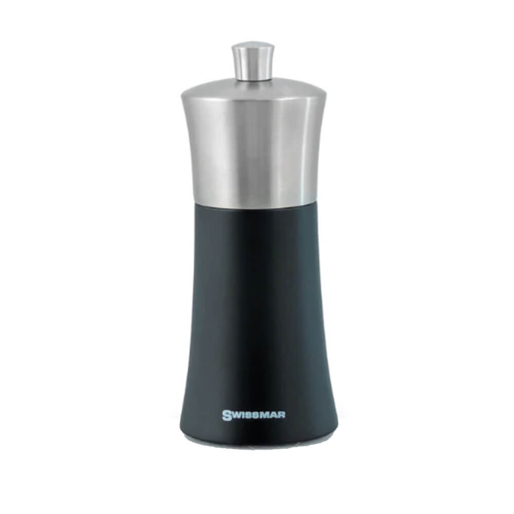 Swismar Torre Black Matte S/Aço Top Salt Mill