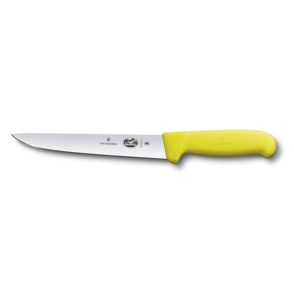 Cuchillo de cuchilla de espalda recta con fibrox (amarillo)