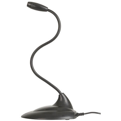 Black PC Desktop Microphone (3.5mm Plug)