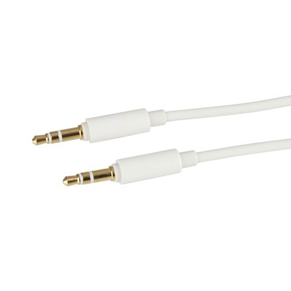 Slim 3.5mm Stereo Plug to 3.5mm Stereo Plug Cable (2m)