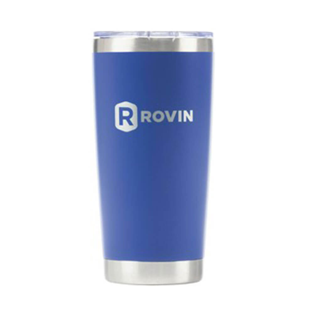 Rovin roestvrijstalen beker met pushdeksel (590 ml)