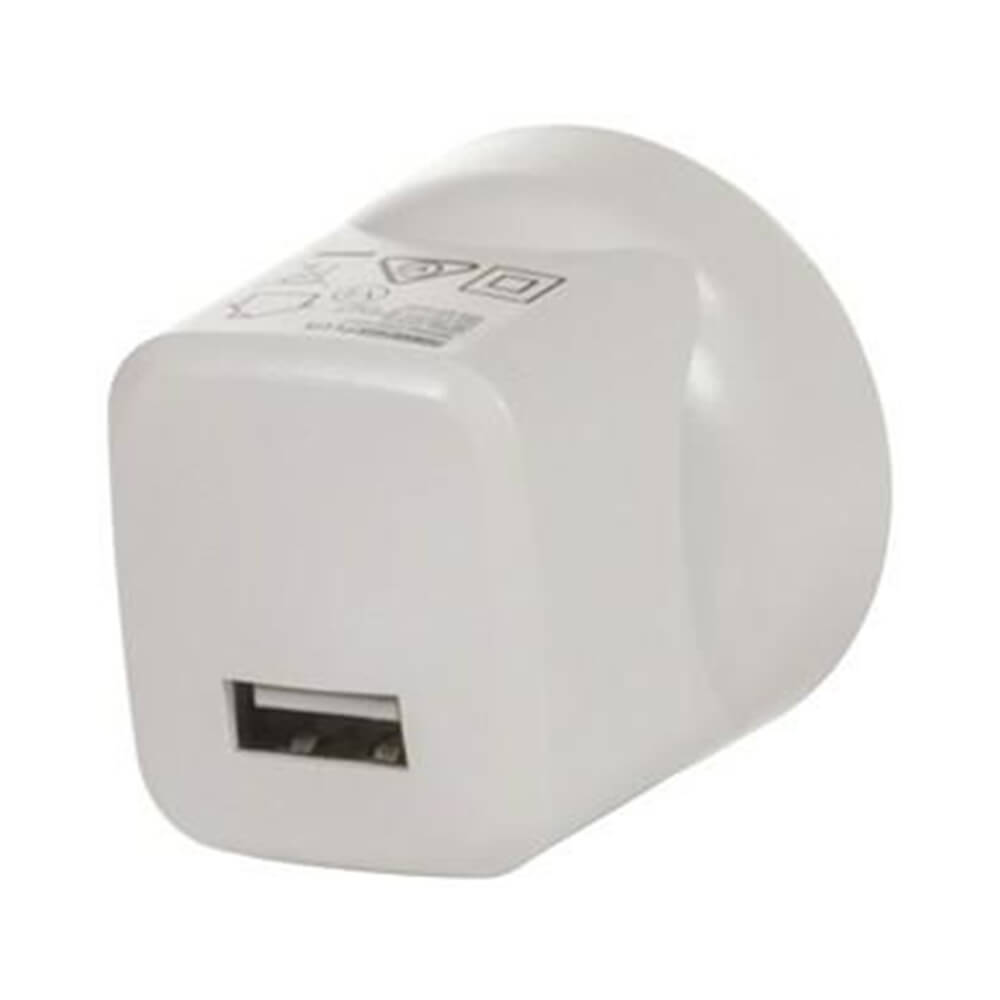 Powertech Plus Mini adapter USB 5VDC 2.1A (biały)