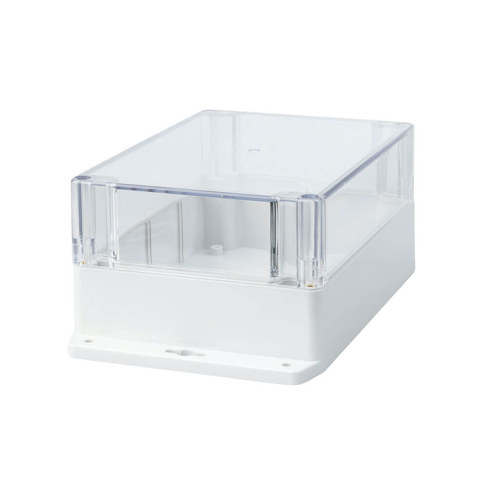 Polycarbonate Clear Lid Enclosure with Flange