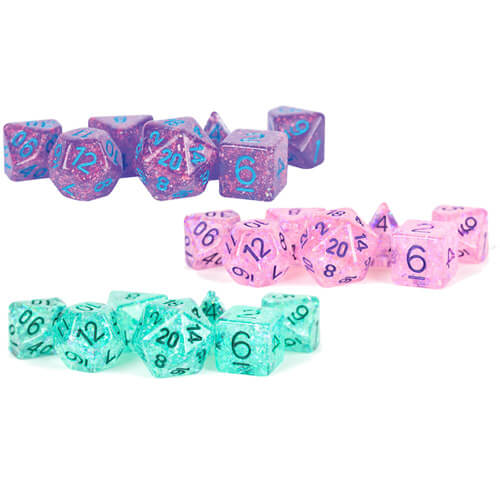 MDG Resin Flash Dice Set 16mm Polyhedral