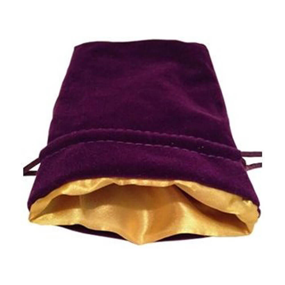 MDG Velvet Dice Bag (with Gold Satin Lining)