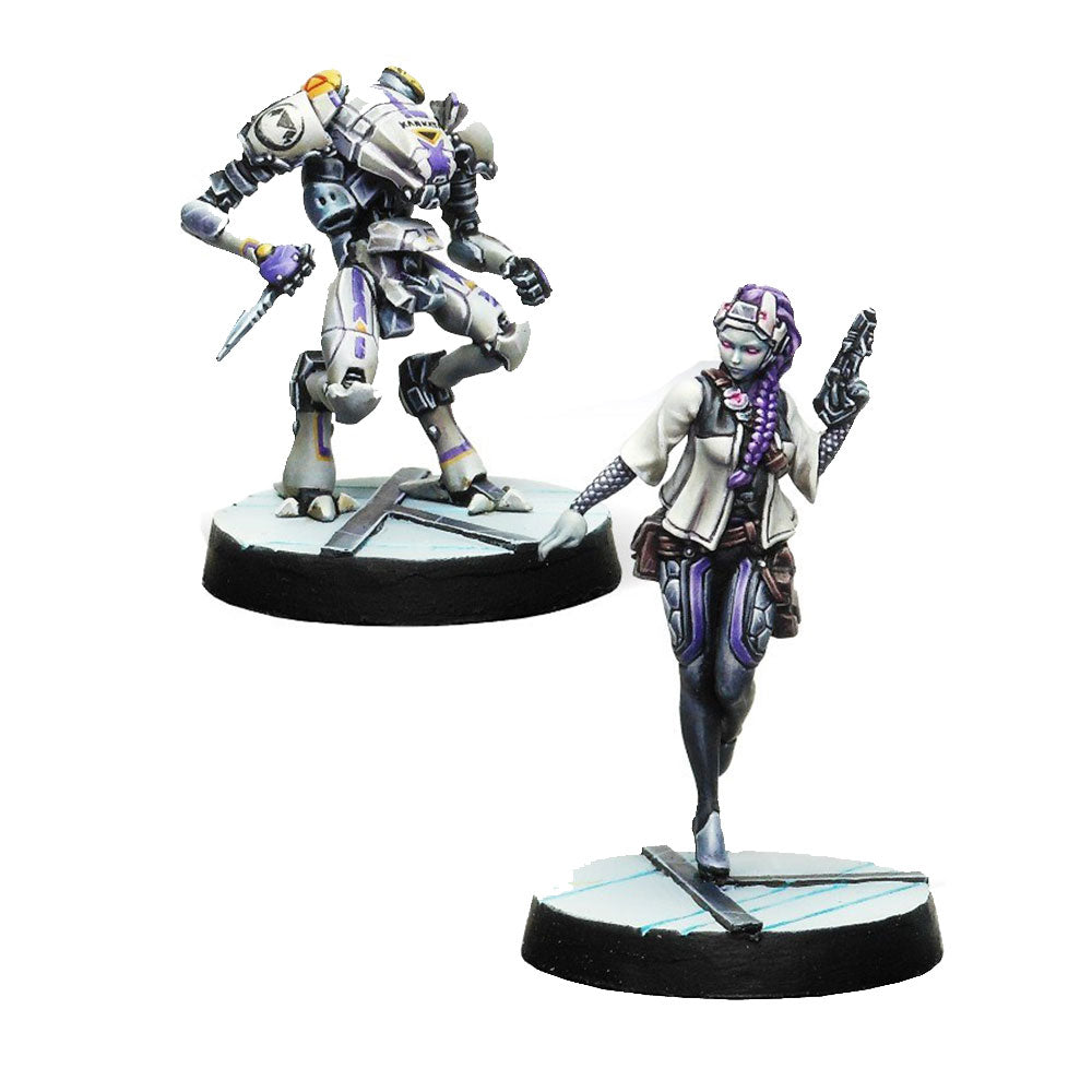 Infinity Aleph Miniatures Danavas Hacker and Karkata