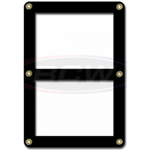 BCW Screwdown Holder Double Card (Black Border)