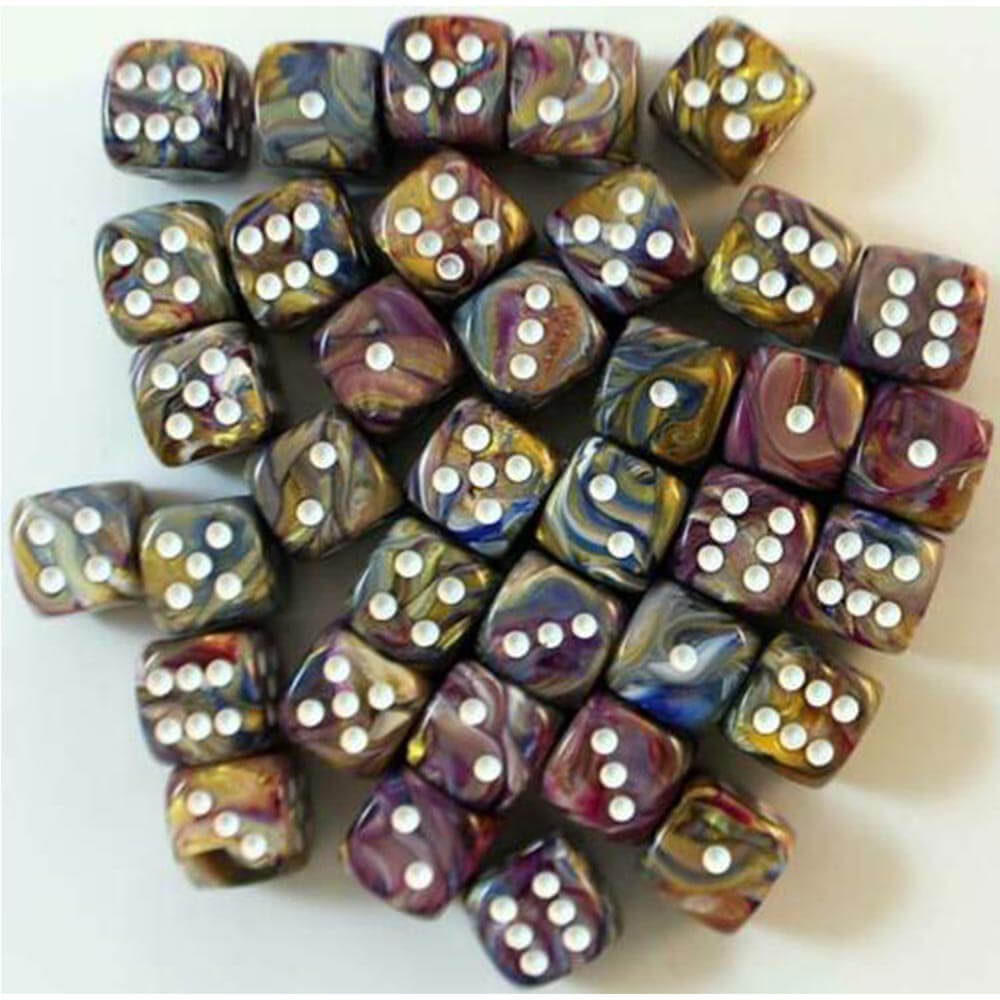 D6 DICE FESTIEF 12 mm (36 dobbelstenen)