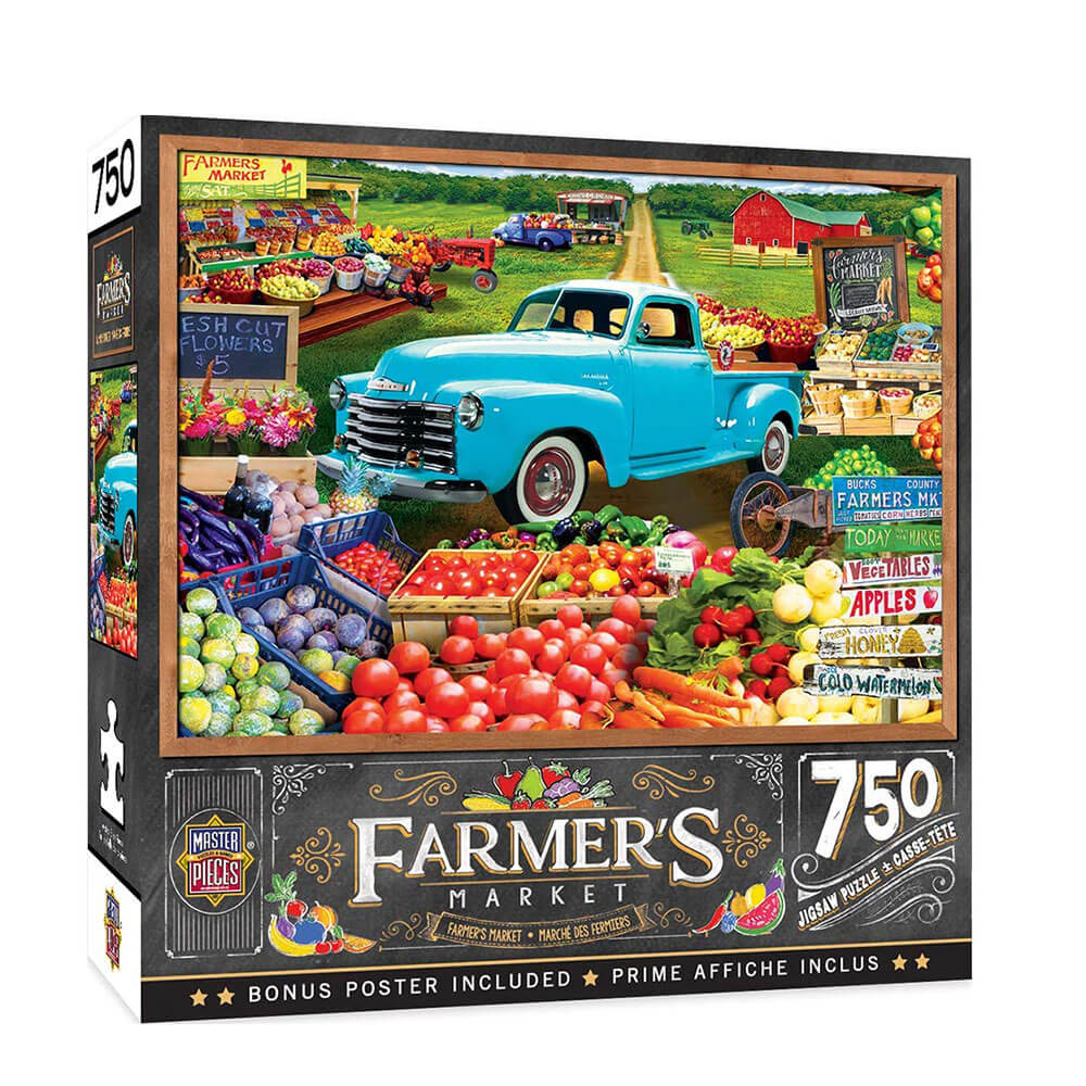 Quebra -cabeça do mercado de agricultores (750 pcs)