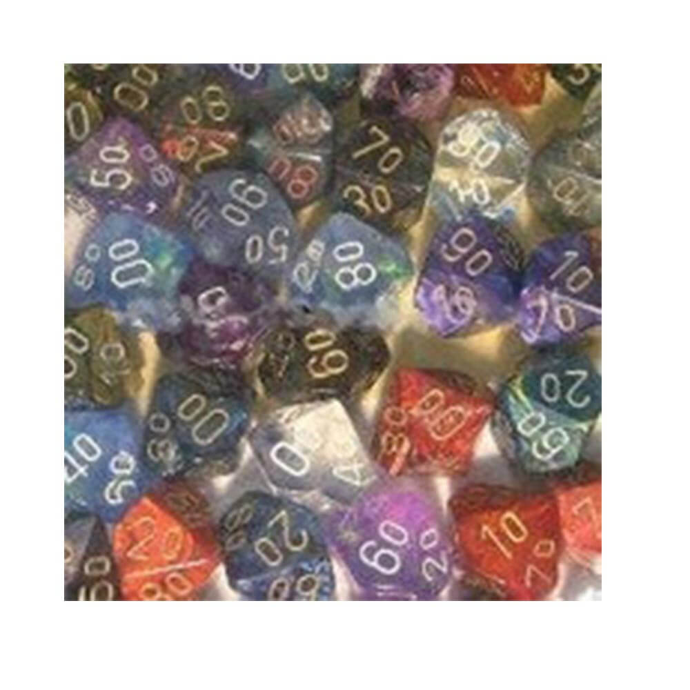 D10 Dice Dice assorti Poly (50 dés)