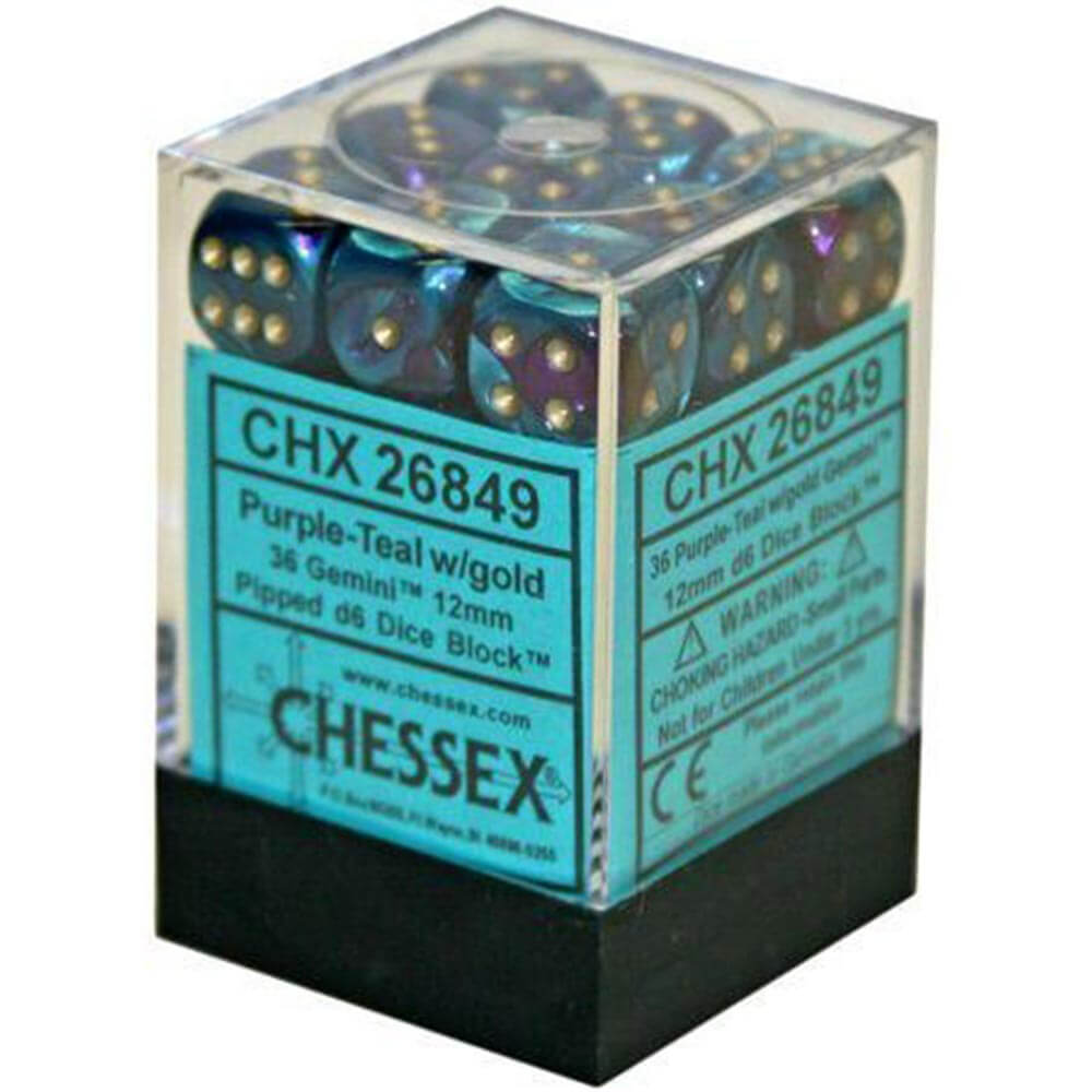 D6 Dice Gemini 12mm (36 Dice)