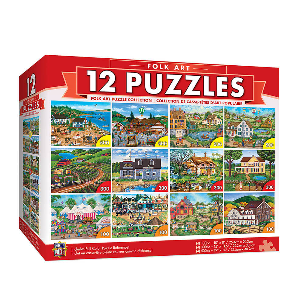 Masterpieces Puzzle (12 Pack Bundle Puzzle)