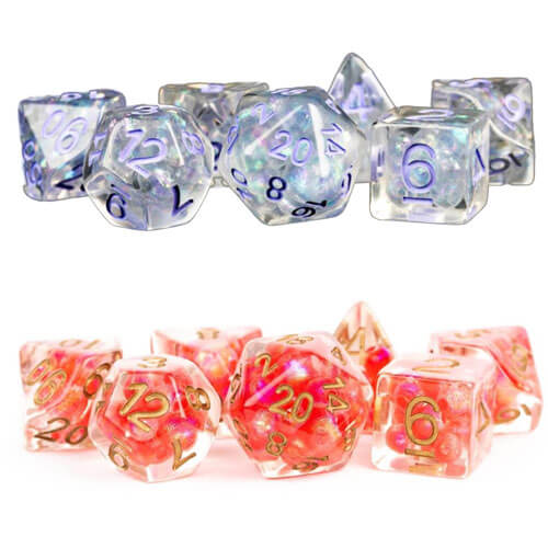 Resin Pearl Polyhedral Dice Set 16mm