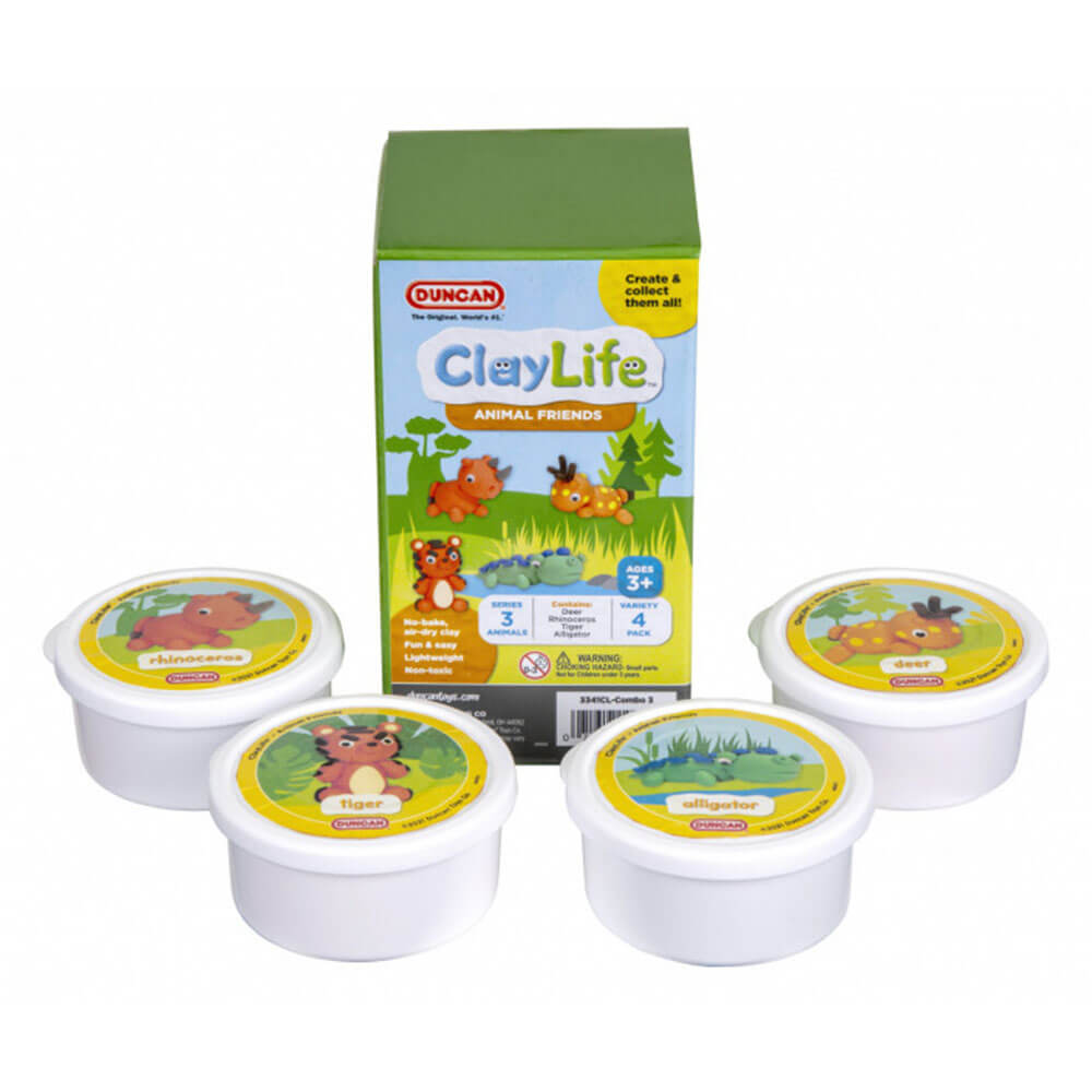 Duncan Claylife Animal Friends 4-Pack Combo