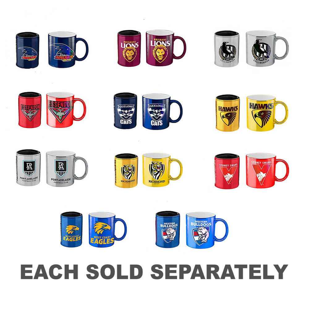 AFL Metallic Coffee Mug & Can Cooler Pack