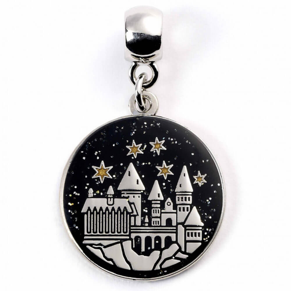 Harry Potter Hogwarts Castle Silver Plated Slider Charm