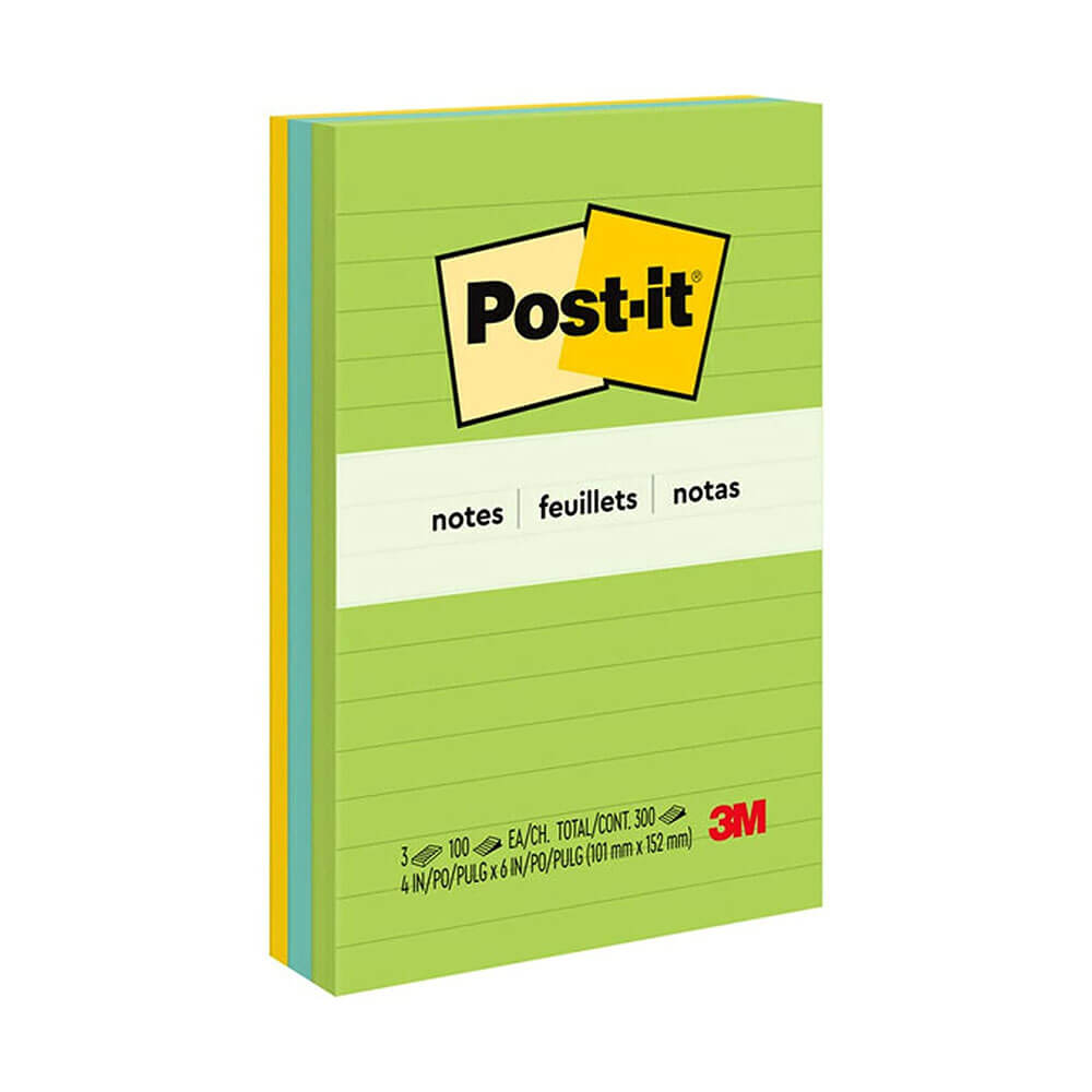 Post-it-Notizen, 98 x 149 mm, sortiert (3 Stück)