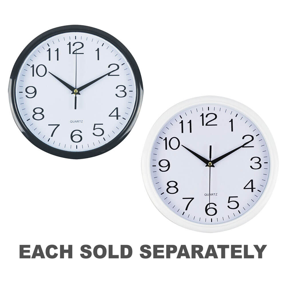 Italplast Round Clock 30cm White Face