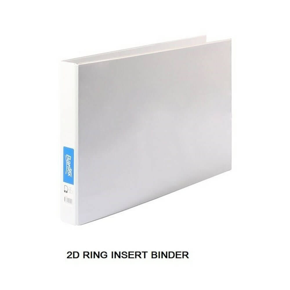 Bantex Landscape Insert Binder White 25mm A3