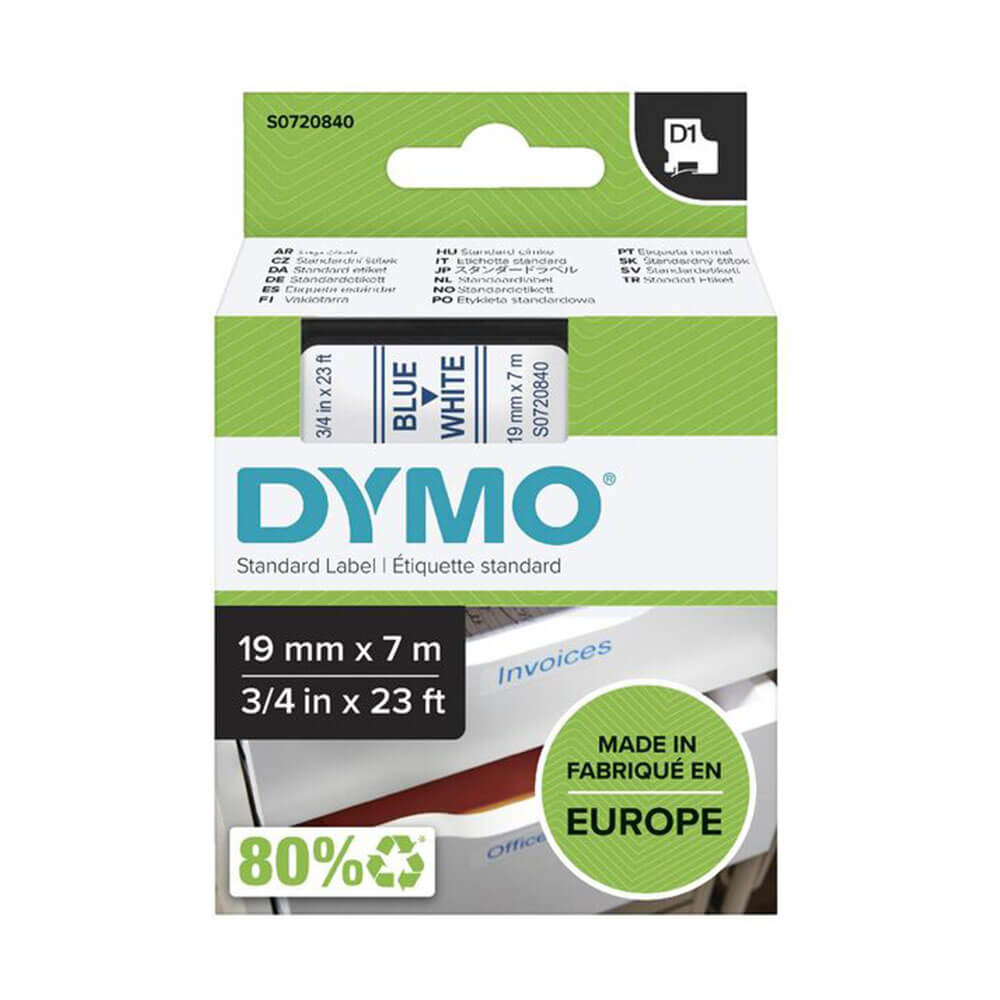 Dymo D1 Klebebandetikett 19 mm x 7 m