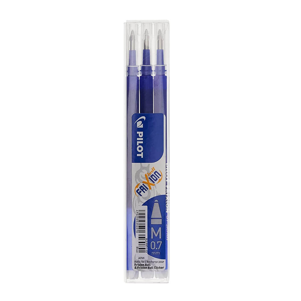 Pilot Frixion Rollerball Pen Refill 0,7 mm tip 3pk