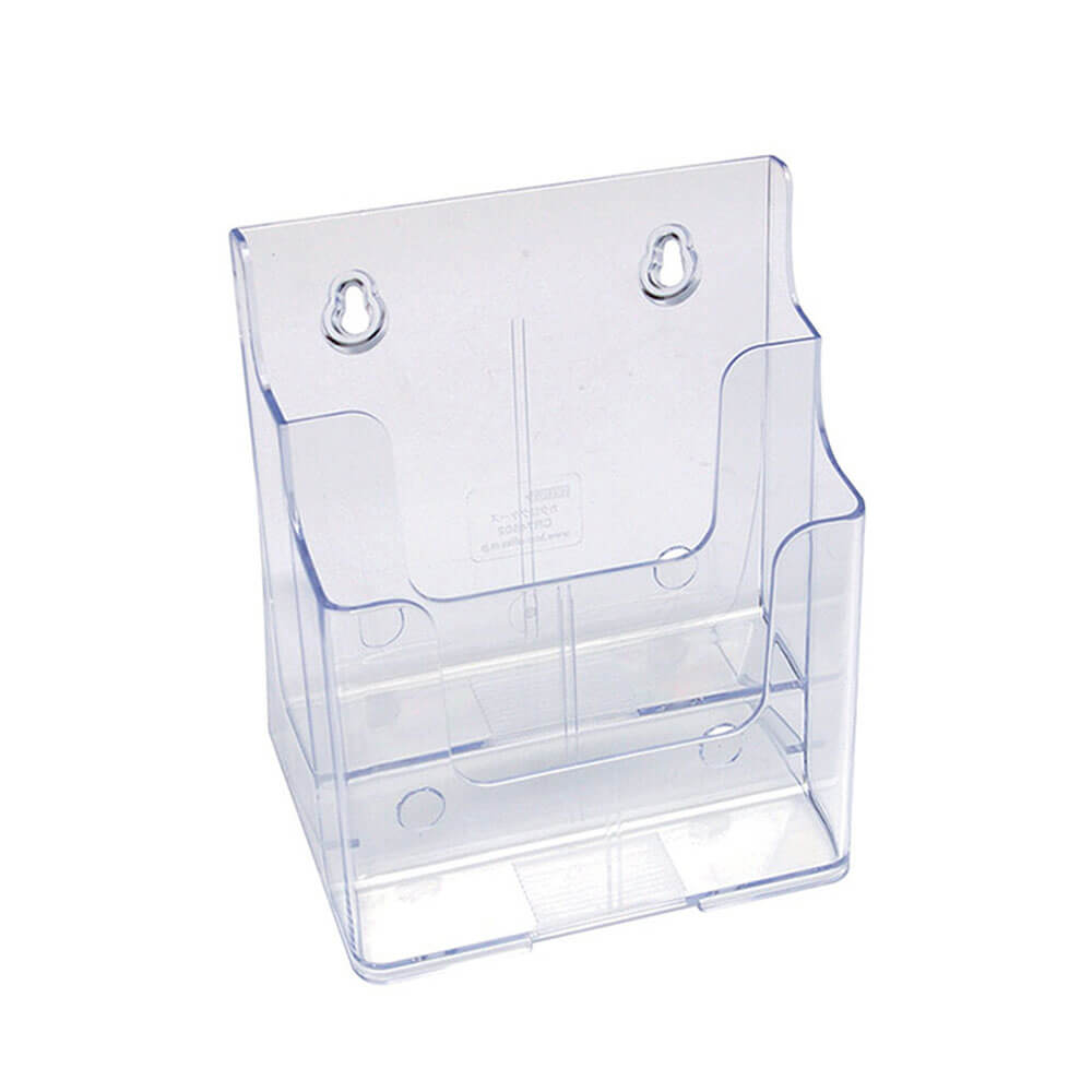 Deflecto 2 Pocket 2 Tier Clear Brochure Holder A5