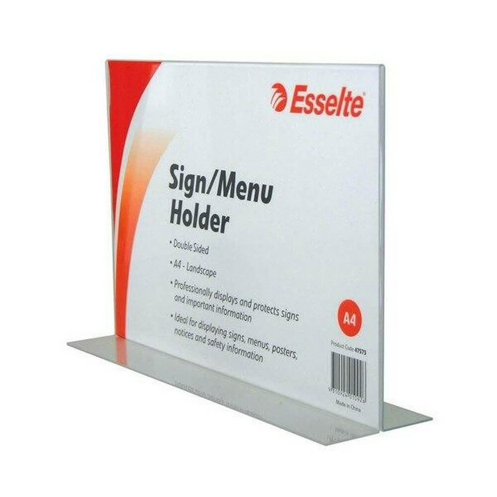 Esselte dubbelzijdig menu/tekenhouder A4