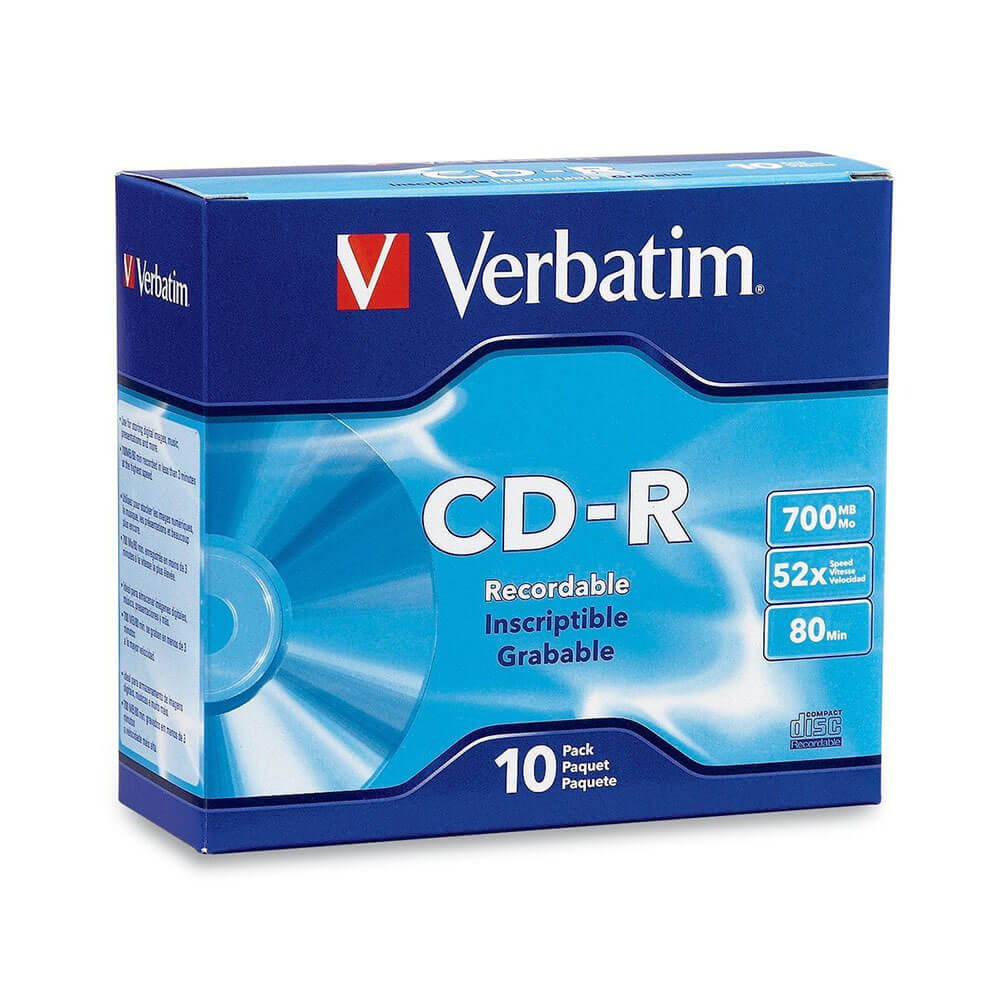 CD-R 80 min 52x 700MB literalmente