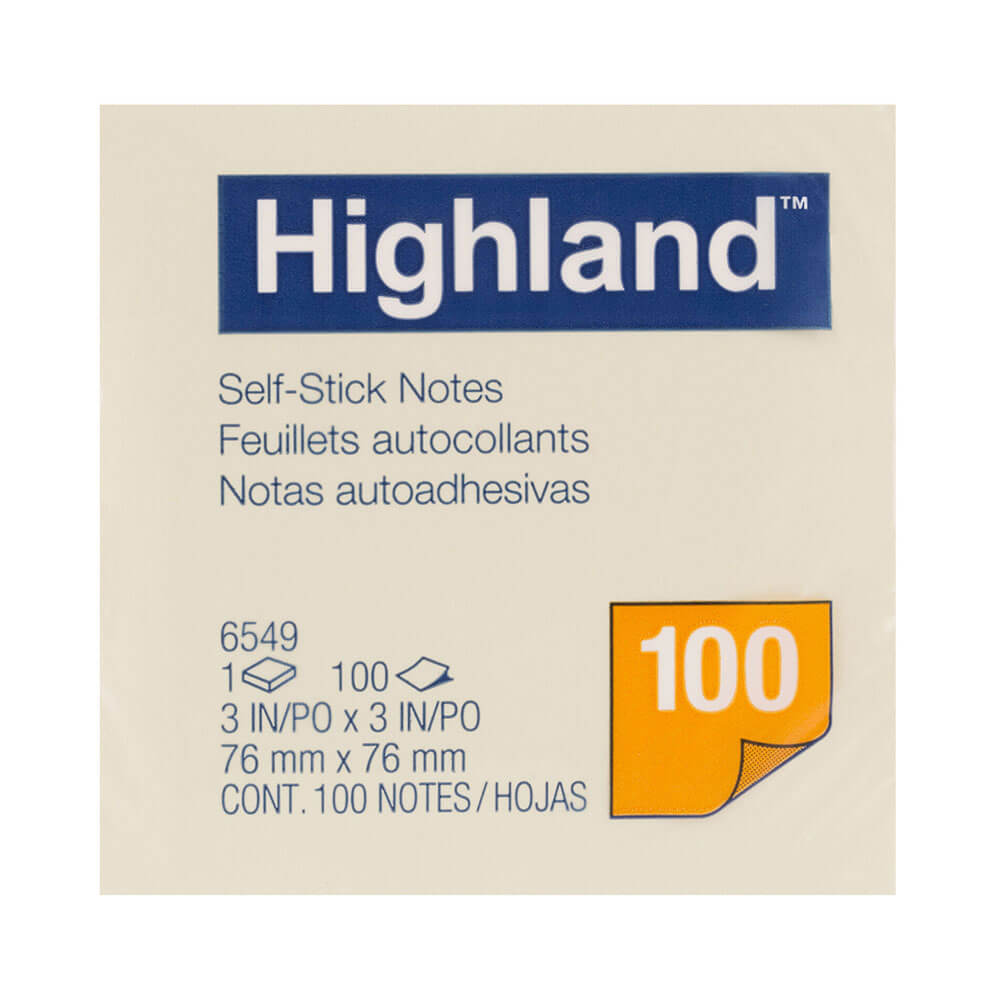 Highland Stick na notatkach żółty 12pk