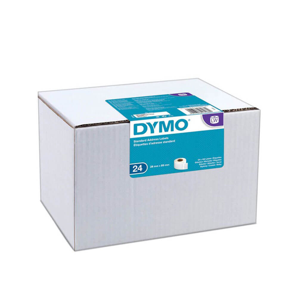 Dymo standardowa etykieta papieru adresowego 28x89mm