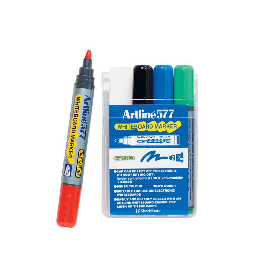 Artline Whiteboard Marker 3mm Bullet Asorted