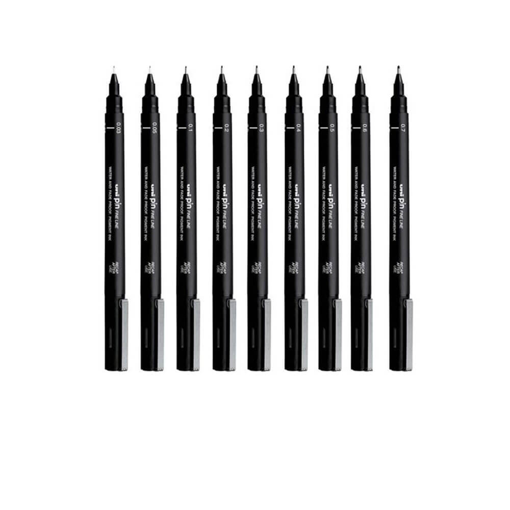 Pin Fineliner uni-ball (12pc)