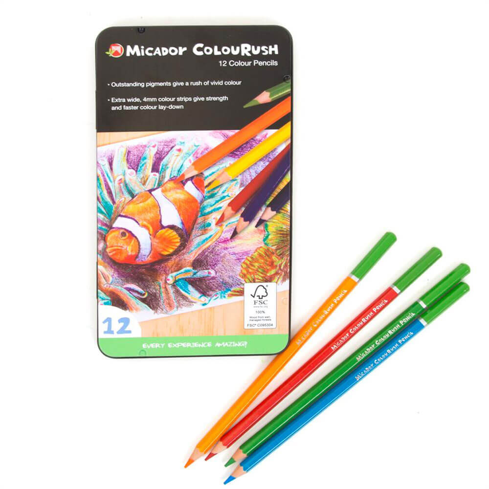 Micador Colourush Colored Pencil Assortered