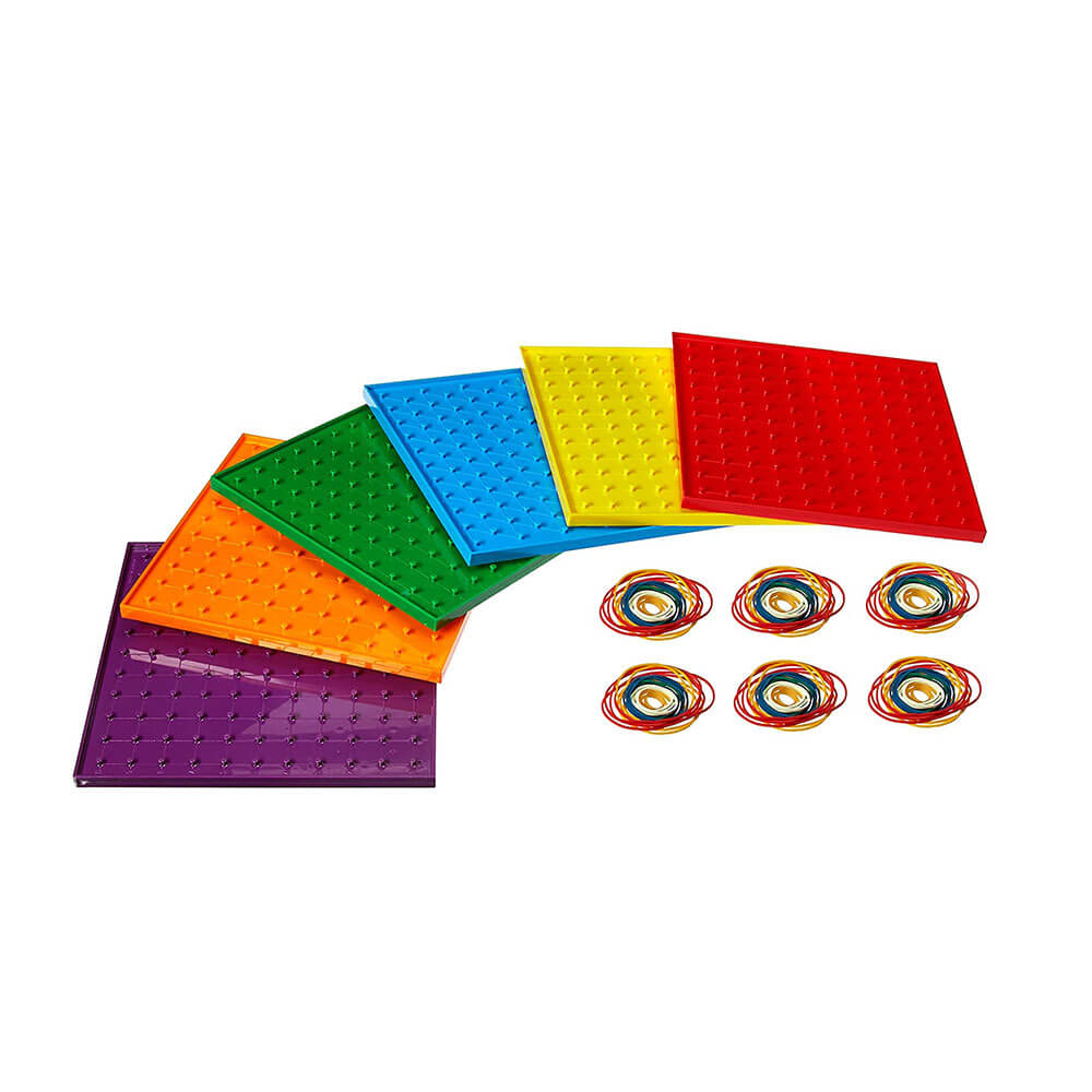 Learning Can Be Fun Geoboards Large 230mm (6pcs)