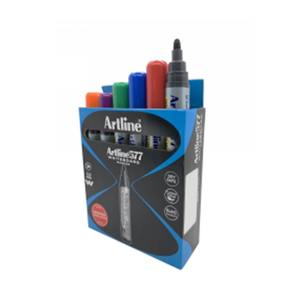 Artline Whiteboard Marker 2mm Bullet Assortered