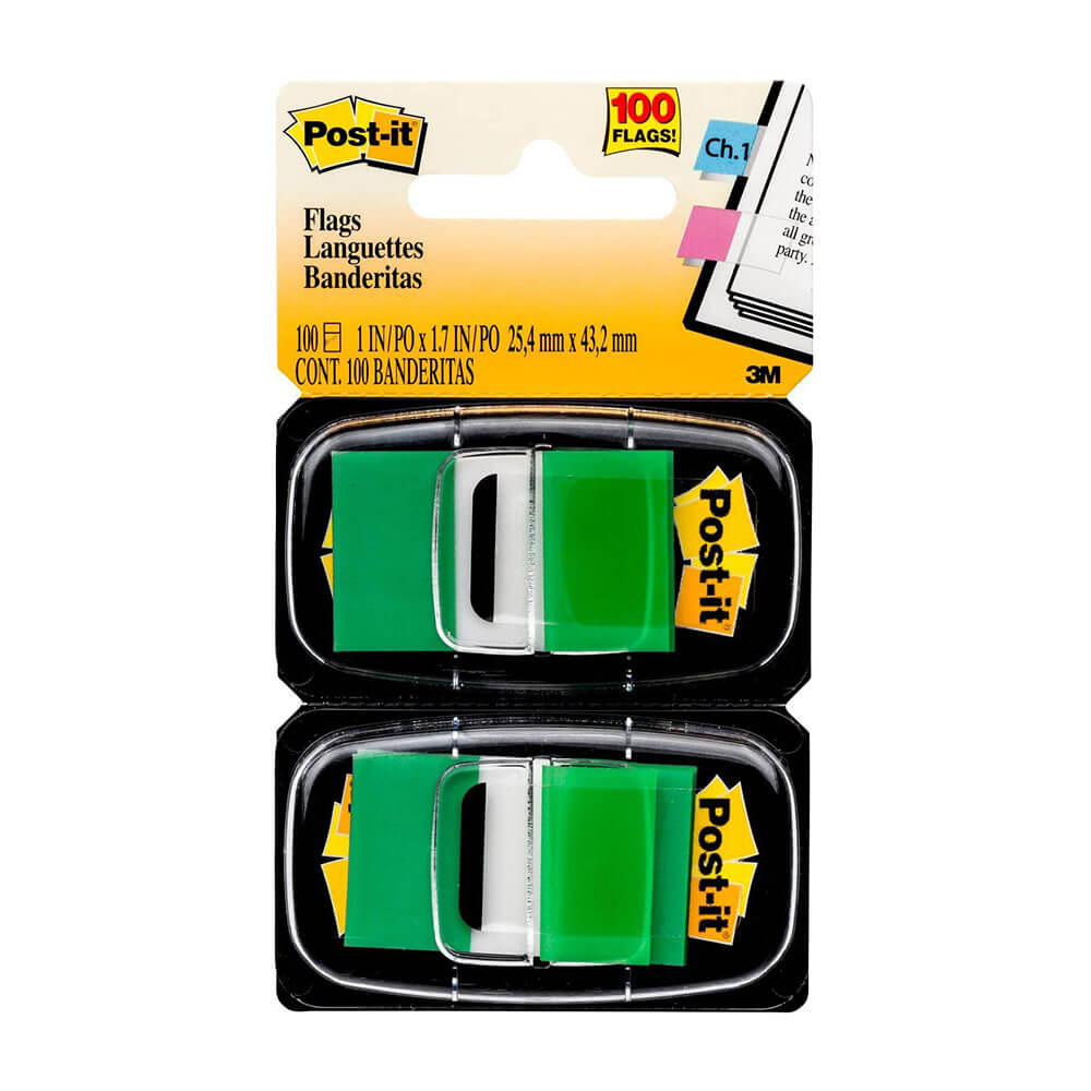 Post-it Twin Pack Flags 100 stk