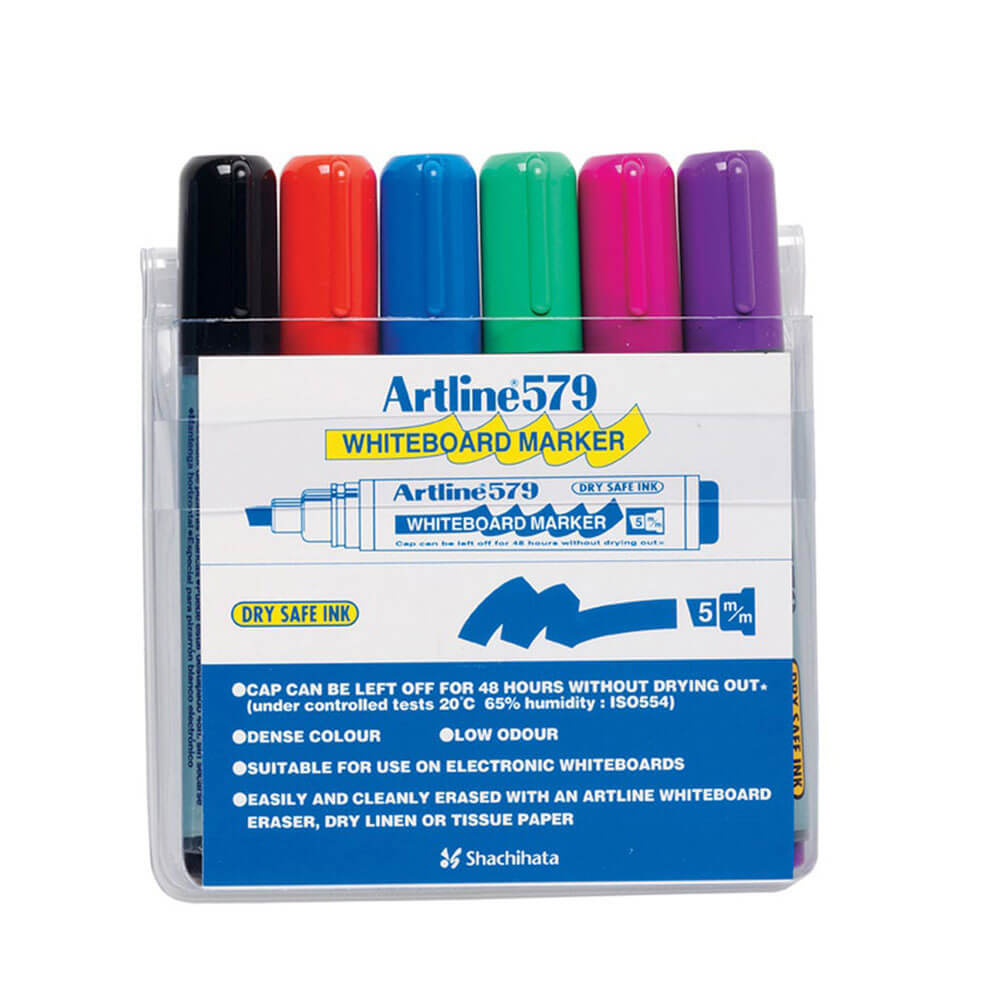 Artline tavle markør 5mm meisel assortert