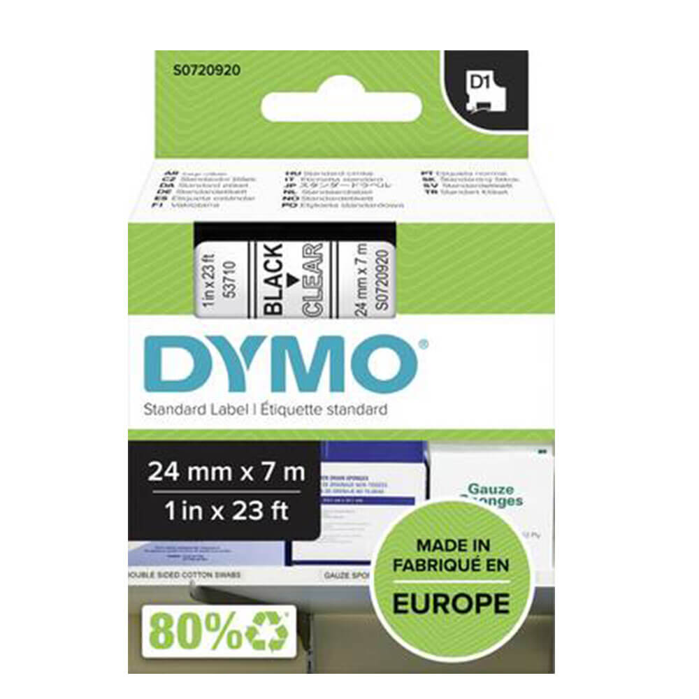 Dymo d1 båndetikett 24mmx7m