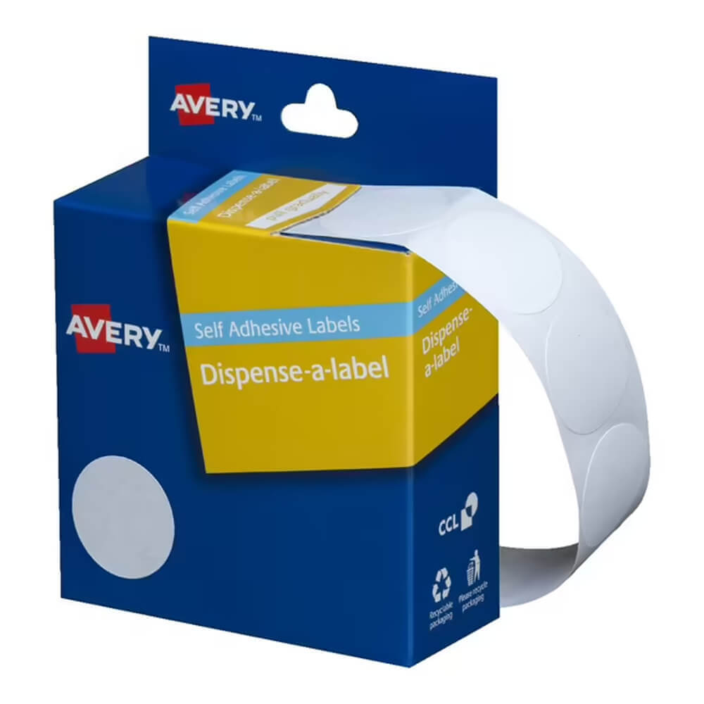 Avery Self-Adhesive Dot Labels (White)