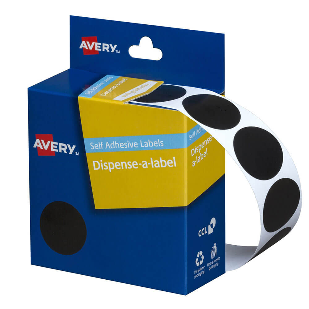 Avery zelfklevende puntlabels 24 mm (500 stks)